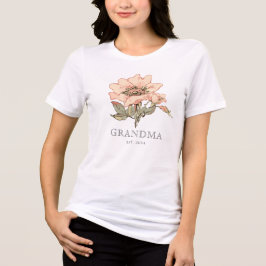 Es ist ein Mädchen Pink Rose Familienmitglied Tri-Blend Shirt