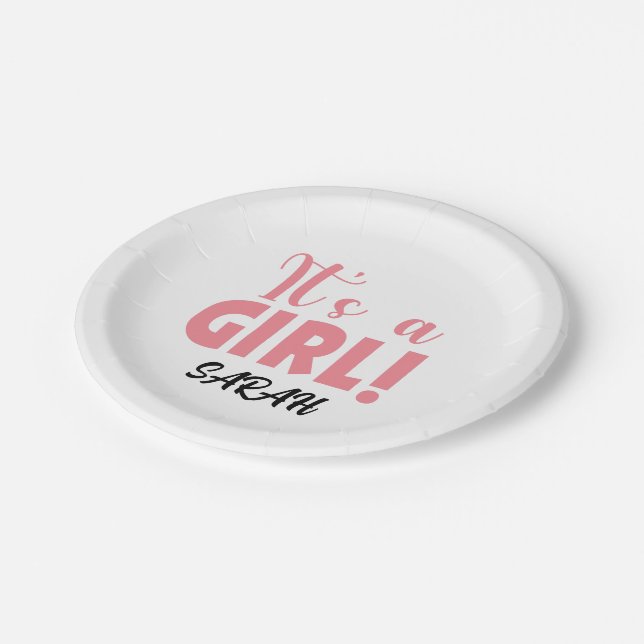 Es ist ein Mädchen Sarah Pappteller (Schrägansicht)