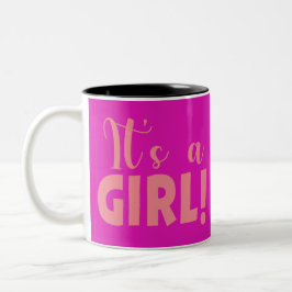 Es ist ein Mädchen Sarah Zweifarbige Tasse