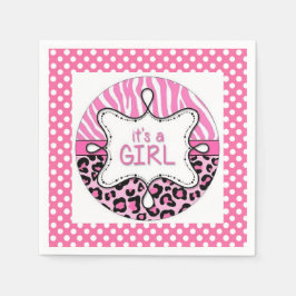 Es ist ein Mädchen Serviette