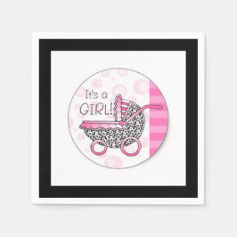 Es ist ein Mädchen Serviette