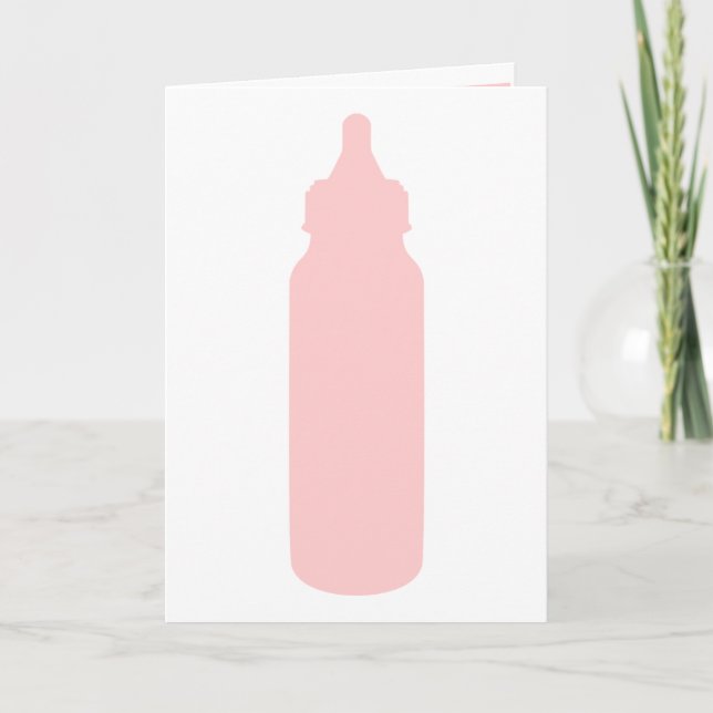 Es ist ein Mädchen! (siehe innen) Ankündigung (Vorderseite)