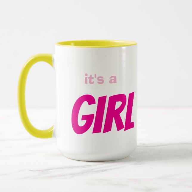 Es ist ein Mädchen Tasse (Links)