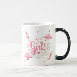 "Es ist ein Mädchen!" Tasse der Magie - Pastellros