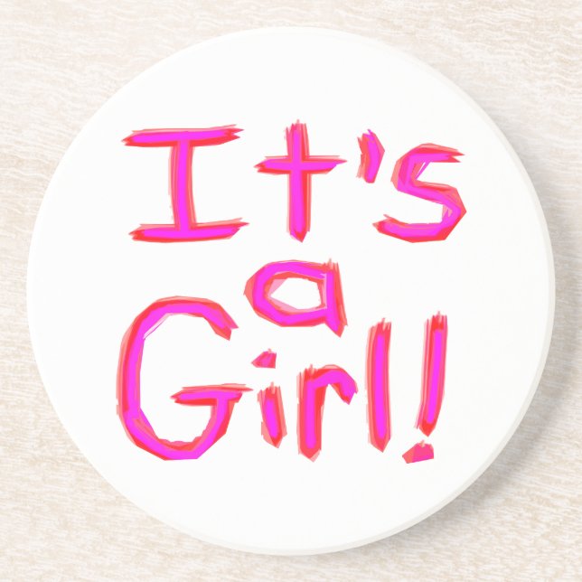 Es ist ein Mädchen! Untersetzer (Vorne)