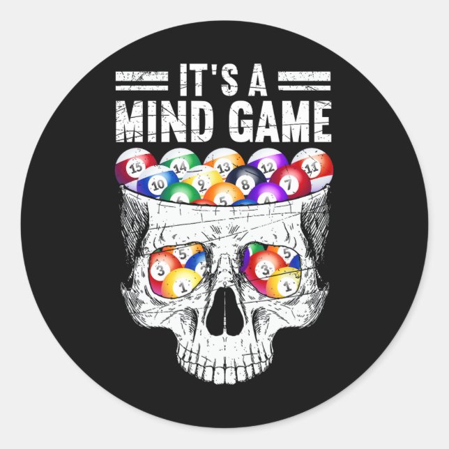 Es ist ein Mind-Spiel Runder Aufkleber (Vorderseite)