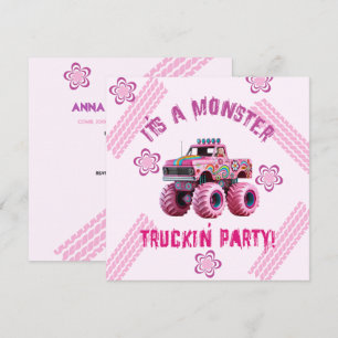 Es ist ein Monster Truckin' Party Custom Foto Einladung