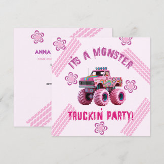 Es ist ein Monster Truckin' Party Custom Foto Einladung