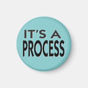 Es ist ein motivierend Prozeßslogan Magnet