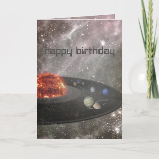 Es ist ein musikalisches Universum! Alles- Gute Karte (Vorderseite)