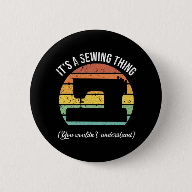 Es ist ein Nähvorgang Button (Vorderseite)