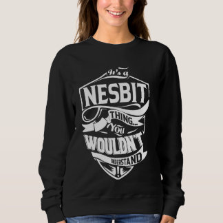 Es ist ein NESBIT-Geschenk Sweatshirt