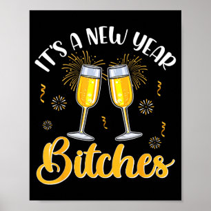 Es ist ein neues Jahr Es cheer up Lustiges Frohes Poster