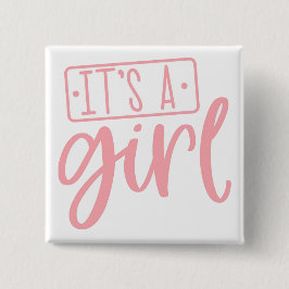Es ist ein Niedlicher Knopf für die Girl-Feier Button