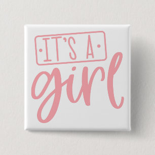 Es ist ein Niedlicher Knopf für die Girl-Feier Button