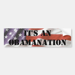 Es ist ein Obamanation Autoaufkleber
