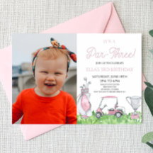 Es ist ein Par-Three! Pink Golf 3. Geburtstag Part