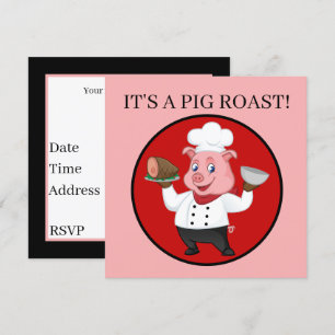 Es ist ein Party aus Schweinereien Einladung