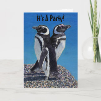 Es ist ein Party! Einladung von Pinguin