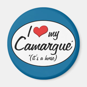 Es ist ein Pferd! I Liebe My Camargue Magnet
