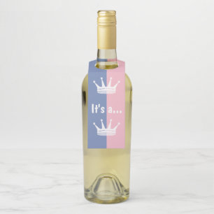 Es ist ein... Prince Gender Reveal Gastgeschenk Flaschenanhänger