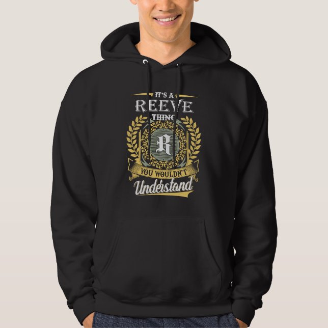 Es ist ein Reeve, das man nicht verstehen konnte Hoodie (Vorderseite)