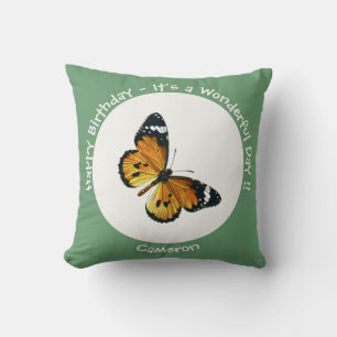 Es ist ein Schlichtes Tiger/African Queen Butterfl Kissen