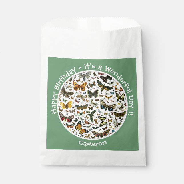 Es ist ein Schmetterling Geburtstag, Sammelstücke  Geschenktütchen (Vorderseite)