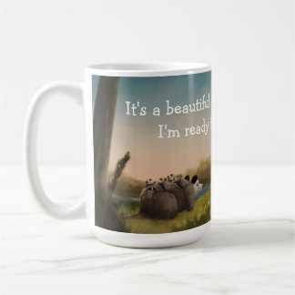 Es ist ein schöner Morgen - Zeit für Tasse