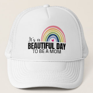 Es ist ein schöner Tag Mama Regenbogen Truckerkappe