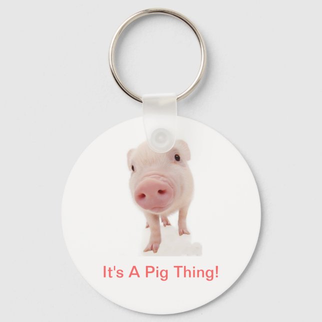Es ist ein Schweinefick Schlüsselanhänger (Vorderseite)