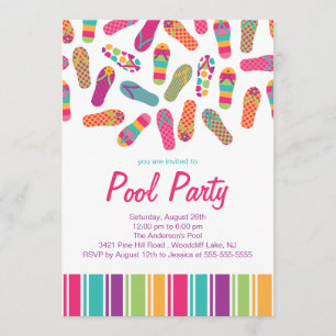 Es ist ein Sommer umdreht Reinfall-Pool-Party Einladung