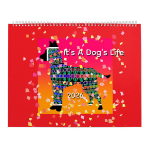 Es ist ein Spaß für den Hund. Kalender