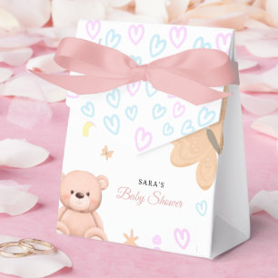 Es ist ein süßer Teddybär Mädchen Baby Shower Cart Geschenkschachtel