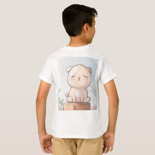 Es ist ein T - Shirt mit einem niedlichen Hund.