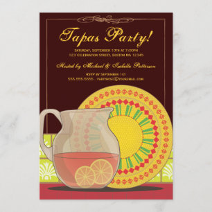Es ist ein Tapas-Party! Einladung