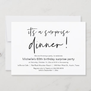 Es ist ein überraschendes Party zum Geburtstag Einladung
