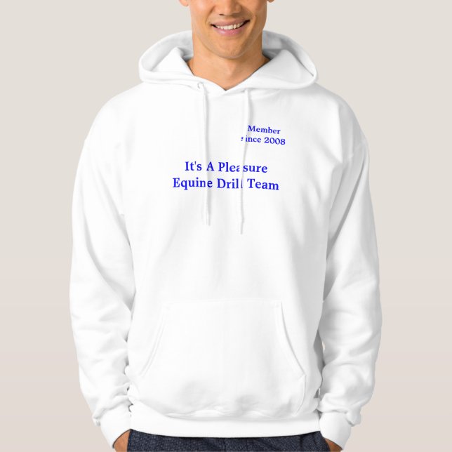 Es ist ein Vergnügens-pferdeartiges Bohrgerät-Team Hoodie (Vorderseite)