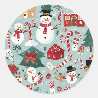 Es ist ein Weihnachtsaufkleber Runder Aufkleber