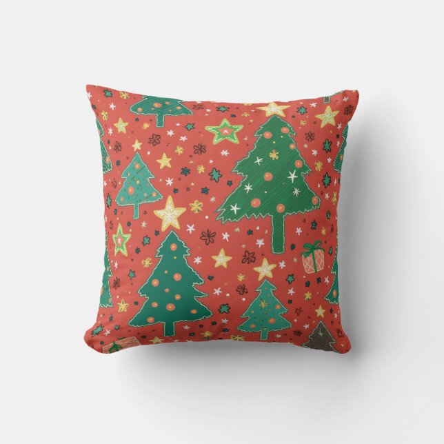 Es ist ein Weihnachtsmotiv. Kissen (Vorderseite)