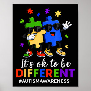 Es ist ein wenig anders Puzzle Autismus Awaren Poster