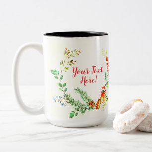 Es ist ein Winter-voller Lebensurlaub/Weihnachten- Zweifarbige Tasse