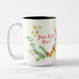 Es ist ein Winter-voller Lebensurlaub/Weihnachten- Zweifarbige Tasse