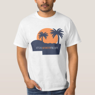 Es ist ein wunderbares Leben, ein weißer Grundste T-Shirt