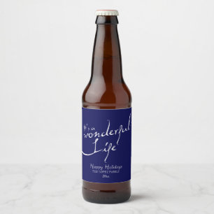 Es ist ein wunderbares Leben, Feiertag Bierflaschenetikett