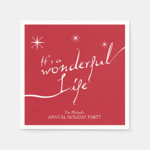 Es ist ein wunderbares Leben, Feiertags-Party Serviette