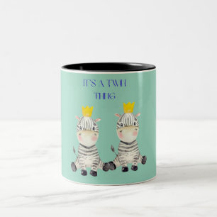 Es ist ein Zebra-Zebra Zweifarbige Tasse