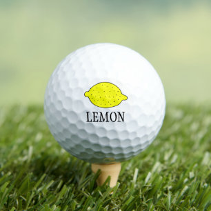 Es ist ein Zitronengolfball Golfball