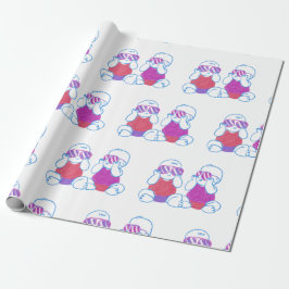 Es ist ein zweischneidiges Papier Geschenkpapier