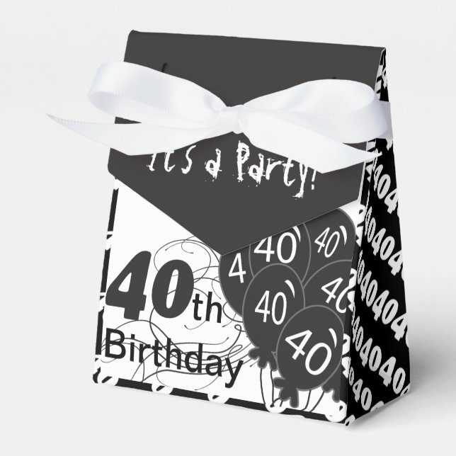 Es ist eine 40. Geburtstagsparty Geschenkschachtel (Vorderseite)